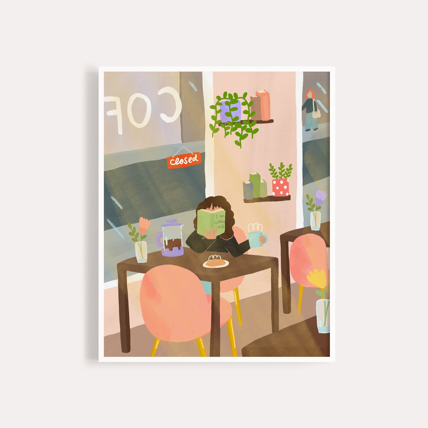 Cozy Cafe Art Print