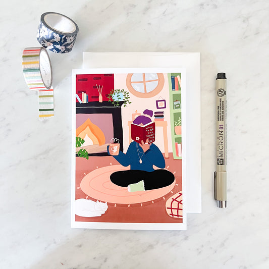 Cozy Afternoon Greeting Card
