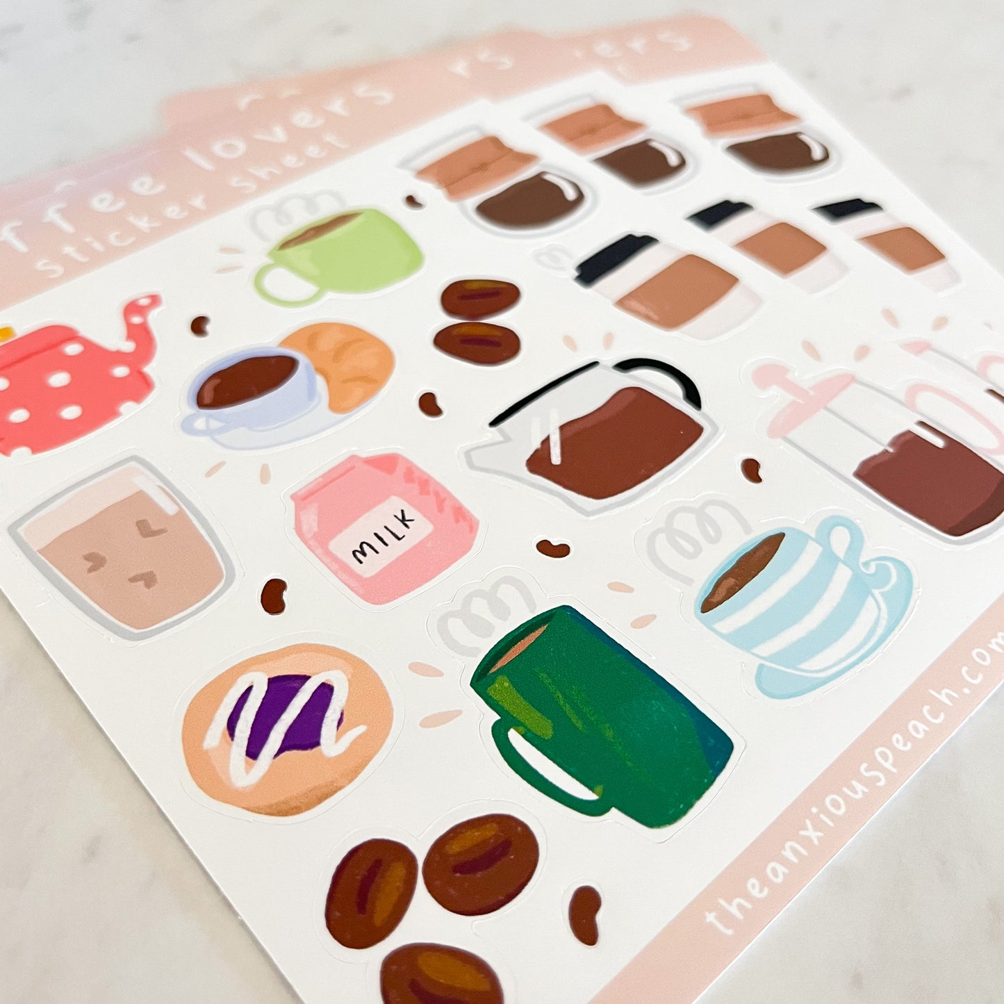 Coffee Lovers Sticker Sheet
