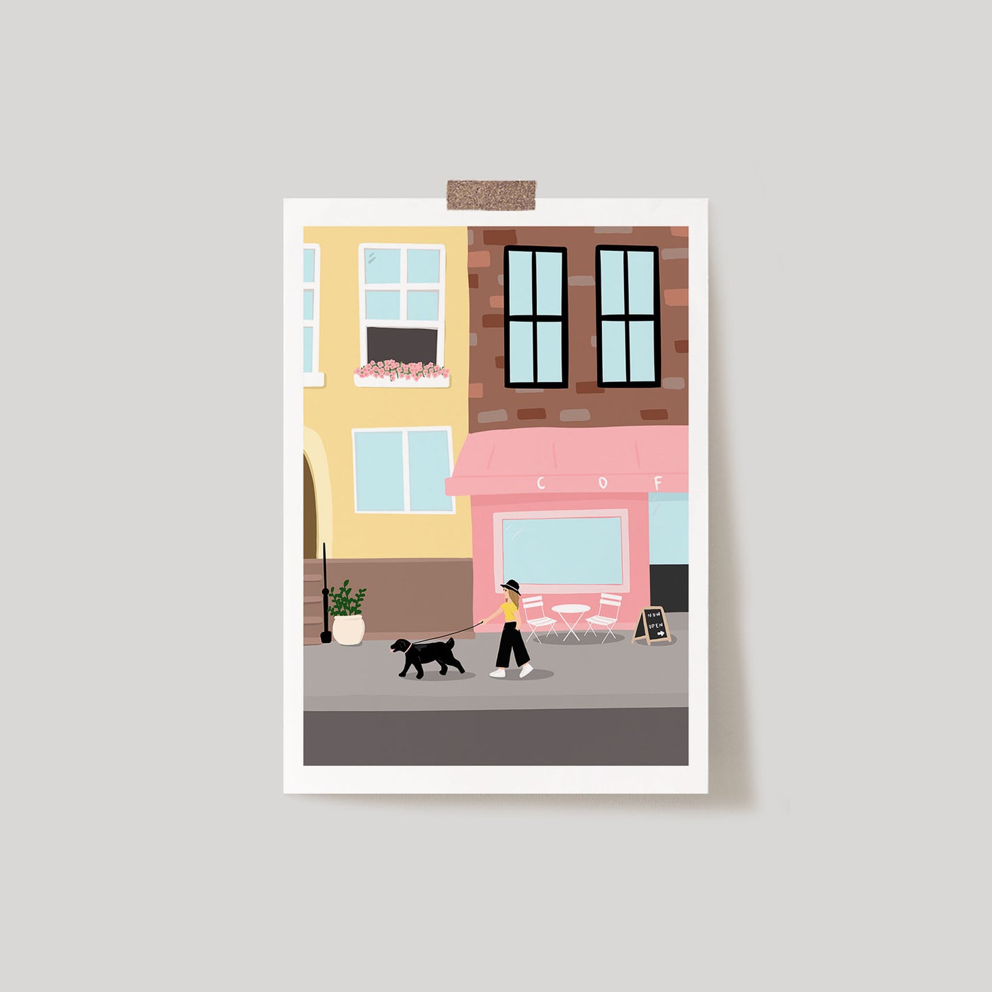 City Stroll Art Print