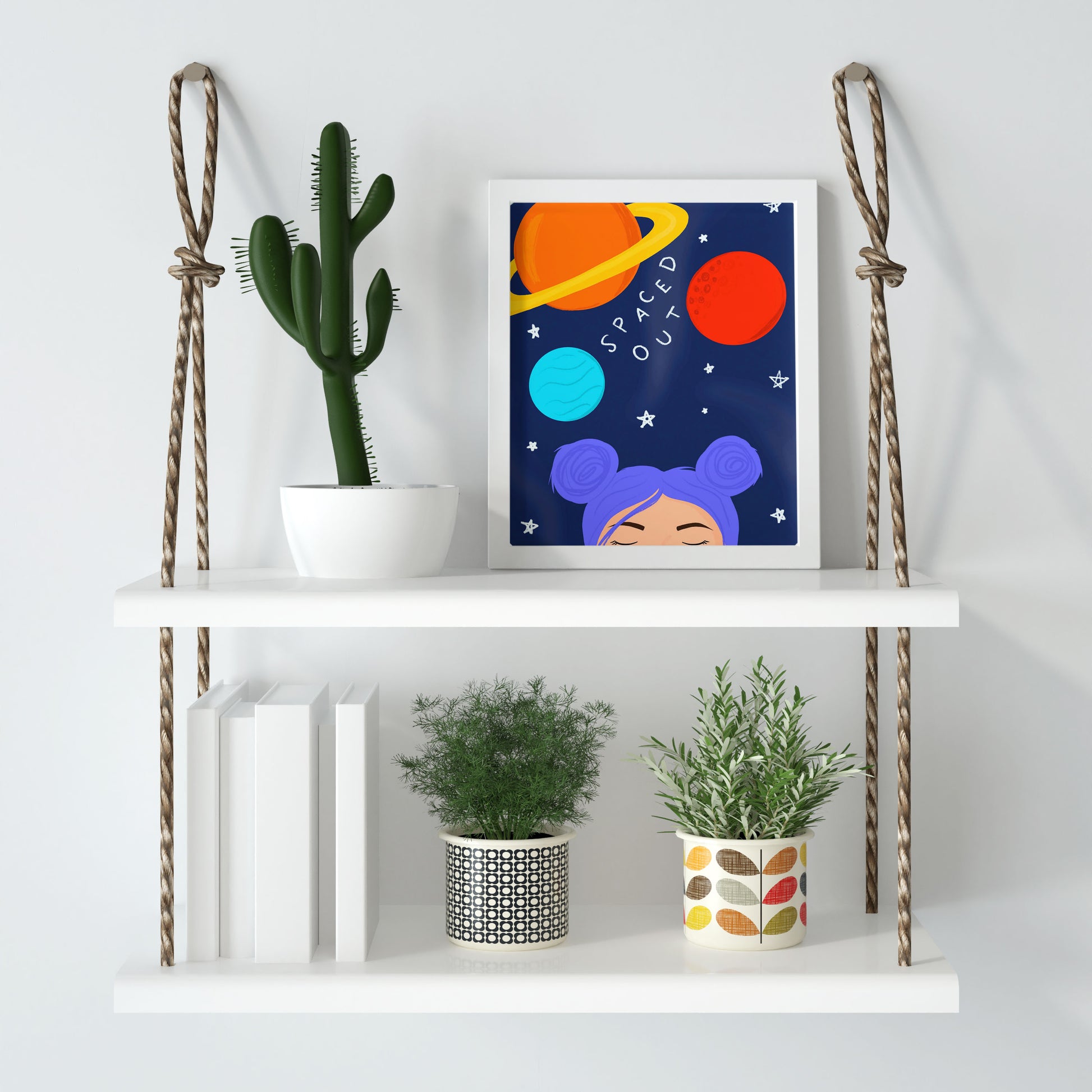 Space Girl Art Print